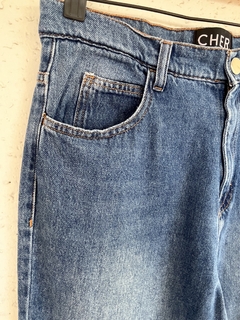 Jean al tobillo con spandex y cintura alta - comprar online