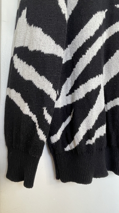 Sweater largo zebra print en internet