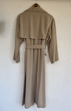 Trench de gabardina sin botones - ESE CLOSET