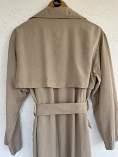 Trench de gabardina sin botones - tienda online