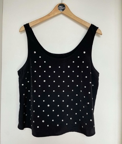 Blusa musculosa sin mangas con tachas aplicadas (M/L) - comprar online