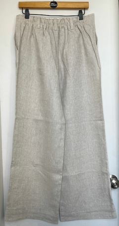 Pantalón ancho, 100% lino, con cintura elastizada en espalda y bolsillos laterales (XL) en internet