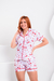 PIJAMA AMERICANO CURTO- CEREJA - comprar online