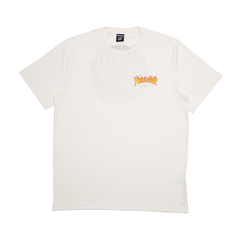 Camiseta Thrasher Flame Dot Collab Santa Cruz x Thrasher Off White - comprar online