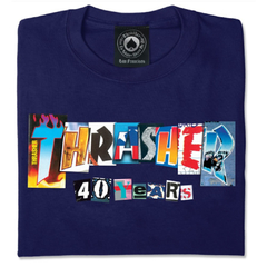 Camiseta Thrasher 40 Years Ranson Azul-Marinho - comprar online