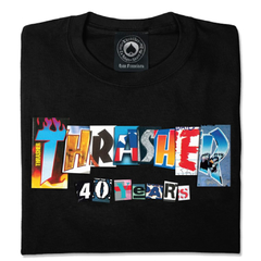 Camiseta Thrasher 40 Years Ranson Preta - comprar online