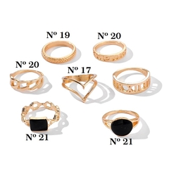 Conjunto Com 7 Anéis Romanos - comprar online