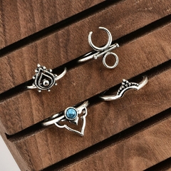 Conjunto Com 4 Anéis Ornamental