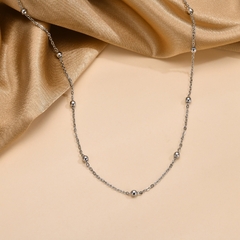 Chocker bolinhas prata - comprar online