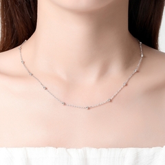 Chocker bolinhas prata - loja online