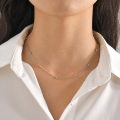 Chocker bolinhas prata - Sirena Acessórios