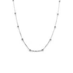 Chocker bolinhas prata - comprar online