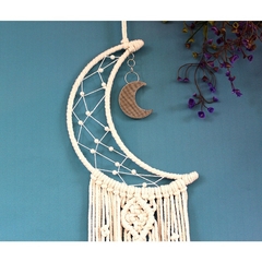 Decoração Em Macramê Ornamento Moon