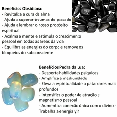 Orgonite Pirâmide - Obsidiana e Pedra Da Lua Reiki - Sirena Acessórios