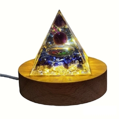 Pirâmide Orgonite - Lápis-lazúli Ametista na internet