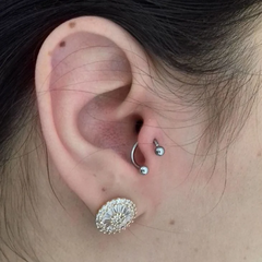 Piercing Ferradura Prata - Sirena Acessórios