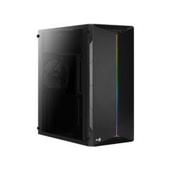 Gabinete Aerocool SPLIT BLACK RGB Vidrio Templado