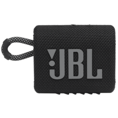 PARLANTE PORTÁTIL JBL GO3 BLUETOOTH SUMERGIBLE NEGRO (JBLGO3BLKAM) - comprar online