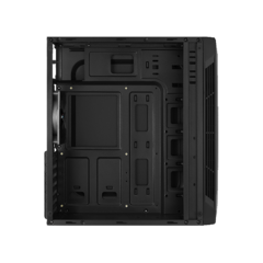 Gabinete Aerocool SPLIT BLACK RGB Vidrio Templado - tienda online