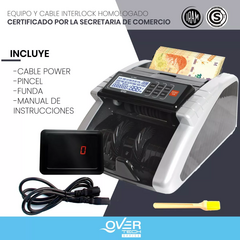 Contadora De Billetes Overtech Al-1000 doble display - comprar online