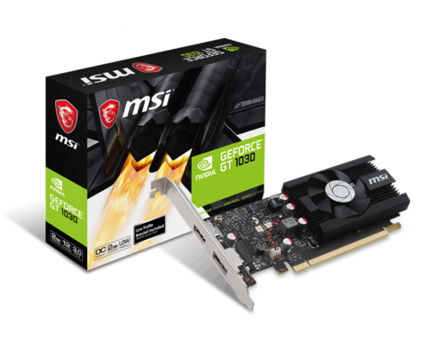 Placa de Video MSI Nvidia GeForce GT 1030 2GB LP OC DDR4