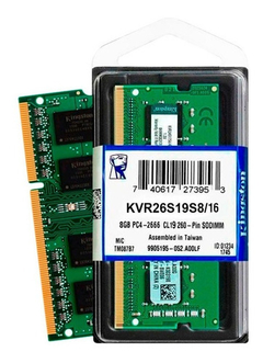 Memoria Ram Kingston DDR4 16GB 2666mhz SODIMM - CUMBRE MEGACOMPU