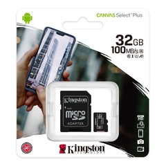 Tarjeta De Memoria Kingston 32GB microSD Canvas Select Plus