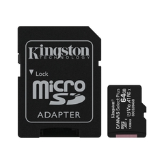 Tarjeta De Memoria Kingston 64GB microSD Canvas Select Plus - comprar online