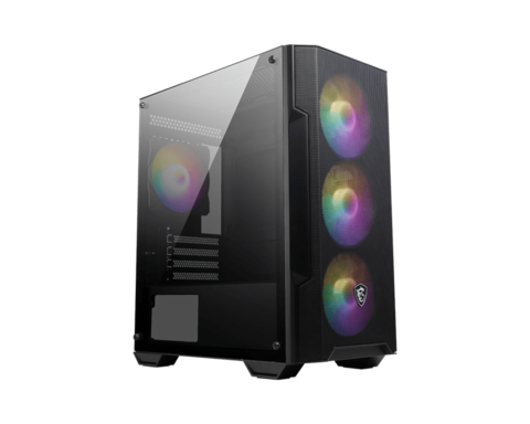 GABINETE MSI MAG FORGE M100A ACRILICO M-ATX 4 FAN RGB VIDRIO TEMPLADO