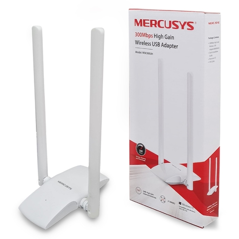 PLACA DE RED USB MERCUSYS MW300UH 2 ANTENAS 300Mbps