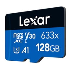 Tarjeta De Memoria Lexar 128GB microSD 633X Blue Series - comprar online