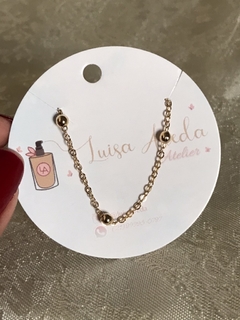 Pulseira infantil folheada