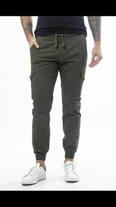 Pantalones jogger de gabardina elastizada PREMIUM - comprar online