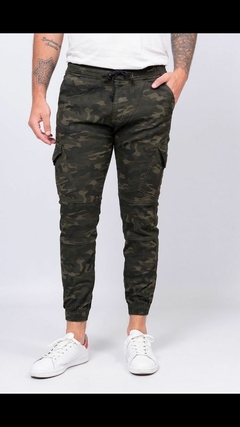 Pantalones jogger de gabardina elastizada PREMIUM - comprar online