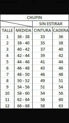 Calza chupin FRIZA - Nichi Indumentaria