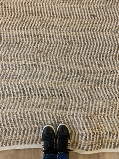 alfombra de yute y algodon 2x3 - comprar online