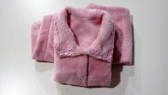 Pijama de Inverno Thamawey Aberto Feminino Fleece Rosa - Thamawey