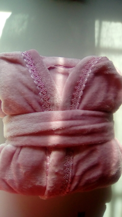 Roupão Feminino Manta Microfibra Fleece Rosa na internet