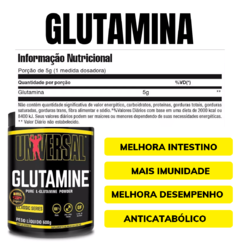 Glutamina 100% Pura Universal 300g - comprar online