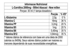 Emagrecedor L-Carnitina 2000 New Millen Sabor Abacaxi 500 ml - comprar online