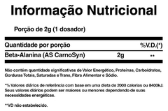 Pré Treino Beta Alanina NBF Nutrition - 200g - comprar online