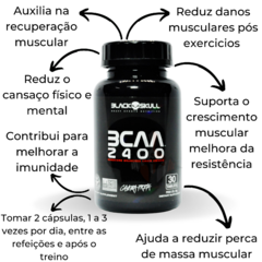 Suplementos em Cápsulas - Bcca Black Skull 30 tabs + Maca Peruana Black Skull 60 caps na internet