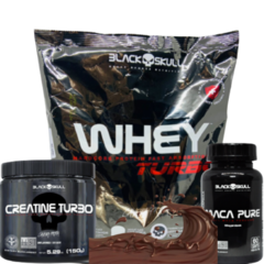 Combo - Whey Turbo + Maca Peruana + Creatina Black Skull