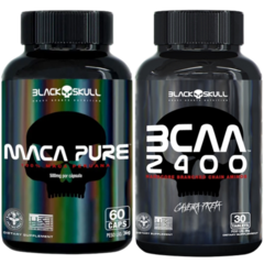 Suplementos em Cápsulas - Bcca Black Skull 30 tabs + Maca Peruana Black Skull 60 caps