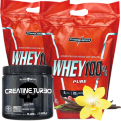 Combo - Whey Integralmedica Baunilha + Creatina Black Skull