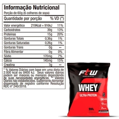 WHEY PROTEIN ULTRA - 900GRAMAS - FTW NUTRITION - comprar online