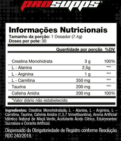 CREATINA MONOHIDRATADA 200G + LIPO HD 6 HARDCORE 60CÁPS + PRE-TREINO HYDE 222G - comprar online