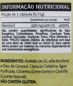 VITAMINA E - 30 CÁPSULAS - VITAMINLIFE - comprar online