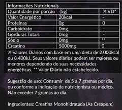 CREATINA MONOHIDRATADA - 400GRAMAS - NBF NUTRITION - comprar online