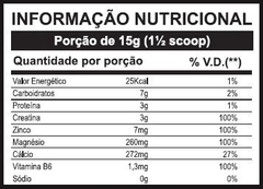 Creatina Monohidratada com ZMA e Maca Peruana Red Series 300g - comprar online